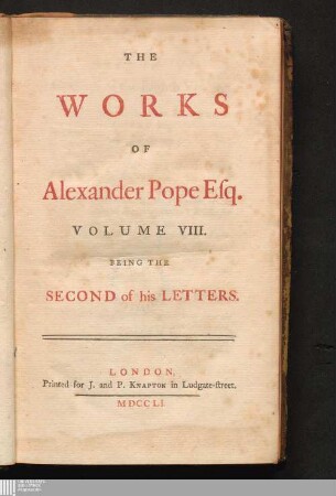 Volume VIII.: Being The Second of his Letters