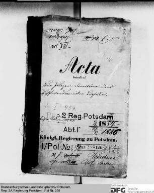 Polizeiverwaltung und Beschwerden über sie in Potsdam