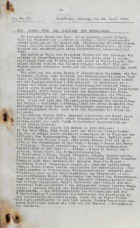 Nr. 12. Sonntag, den 16. April 1916