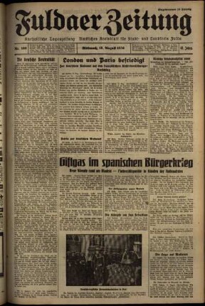 Ausgabe vom Mittwoch, den 19. August 1936.