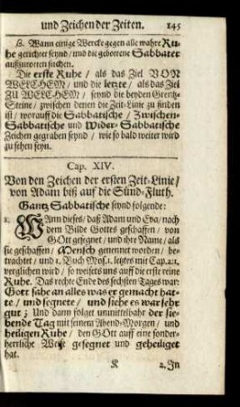 Cap. XIV. Von den Zeichen der Zeit-Linie/ von Adam biß auf die Sünd-Fluth.