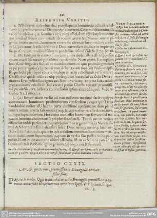 Sectio CXXIX. An, & quatenus, promissiones Evangelii universales sint