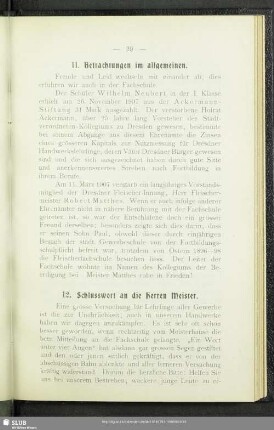 11. Betrachtungen im allgemeinen