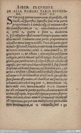 DE ALIA NUMERI PARIS DIVISIONE. CAP. III.