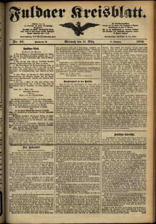 Ausgabe vom Mittwoch, den 10. März 1909.