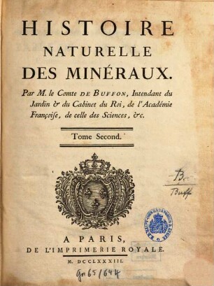 Histoire Naturelle Des Minéraux, Tome Second