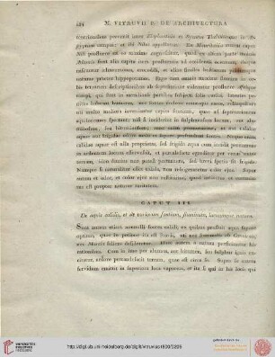 Caput III: De aqus calidis, et de variorum fontium, fluminum, lacuumque natura