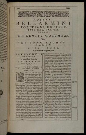 De Gemitu Columbrae Sive De Bono Lachrymarum.