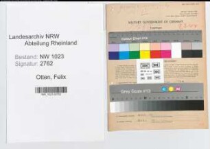 Entnazifizierung Felix Otten , geb. 18.06.1884 (Landwirt)