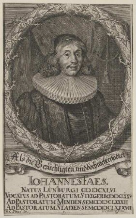 Bildnis des Iohannes Faes