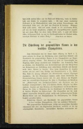 ¬Die¬ Schreibung der geographischen Namen in den deutschen Schutzgebieten