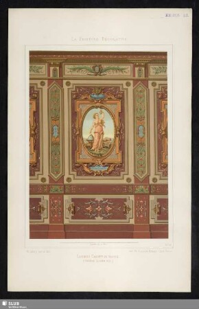 No. 52 Lambris Cabinet De Travail (Genre Louis XIII)