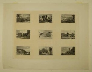 Ansichten von Schloss und Stadt Heidelberg