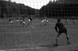 Müllheim: Im Tor der Handballmannschaft; beim Spiel