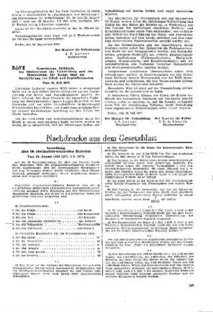 Verordnung über die physikalisch-technischen Einheiten : Vom 14. August 1958 (GBl. I S. 6471) ; [Nachdrucke aus dem Gesetzblatt]
