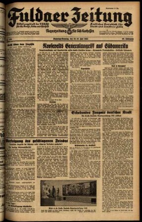 Ausgabe vom Samstag, den 26. Juli 1941.