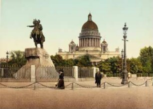 St. Pétersbourg. La Place Pierre le Grand [Russland 1904]
