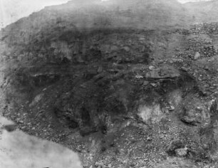 Gestein : Blick auf ein geologisches Profil.