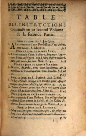 Instructions Chrestiennes Sur Les Mysteres De Nostre Seigneur Jesus-Christ, Sur Les Principales Festes De L'Année, 5. Contenant les Instructions sur toutes les Festes de la Vierge & des principaux d'entre les Saints