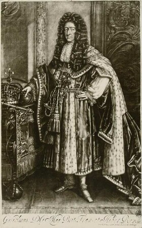 Bildnis des englischen Königs William II. in ganzer Figur