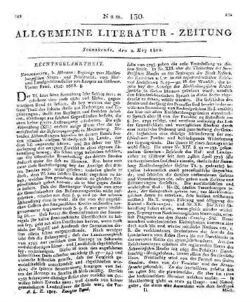 Kamptz, K. C. A.: Beyträge zum Mecklenburgischen Staats- und Privat-Recht. Bd. 4. Neustrelitz: Albanus 1801