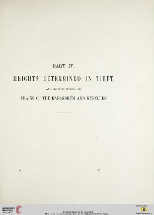 Part IV: Heights Determined in Tibet