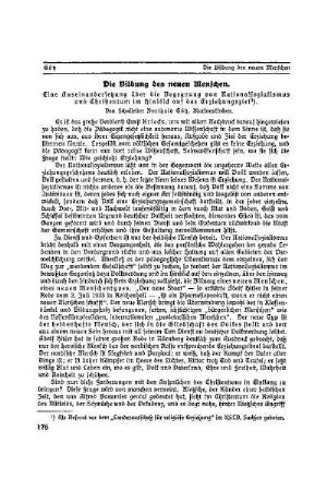 Die Bildung des neuen Menschen
