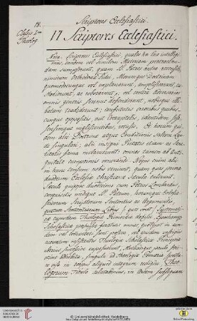 VI Scriptores Ecclesiastici