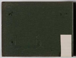 Innenseite des Vorderdeckels : Album einer Fahrt nach Dittersbach und einer Reise ans Meer 1906. Kartoneinband, geprägt mit Kordelbindung; 13,2 x 18,6 x 1 cm (ab 1906). Dresden: SLUB/DF 2017.A.403