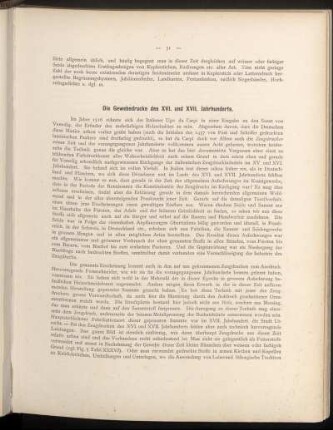 Die Gewebedrucke des XVI. und XVII. Jahrhunderts