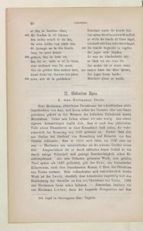 II. Höfisches Epos
