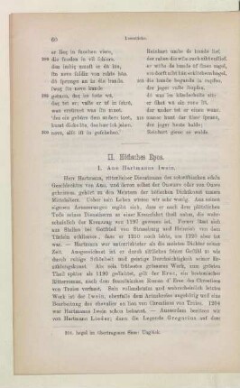 II. Höfisches Epos