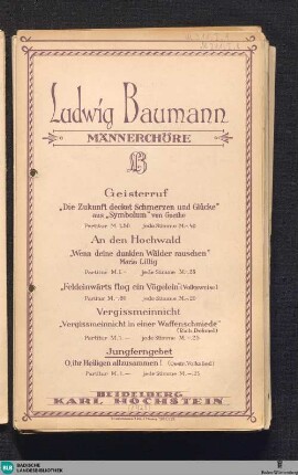 Jungferngebet : O, ihr Heiligen allzusammen! (Oestr. Volkslied)