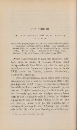 Chapitre III Les premières relations entre la France et l'Annam