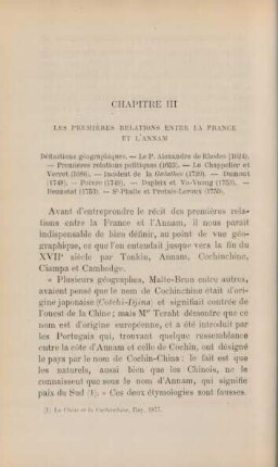 Chapitre III Les premières relations entre la France et l'Annam