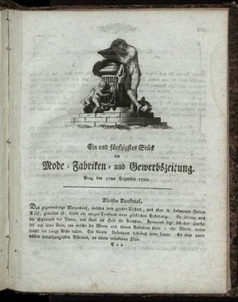 Ein und fünfzigstes Stück. Prag den 17ten Dezember 1788.