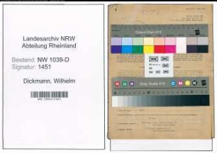 Entnazifizierung Wilhelm Dickmann , geb. 05.03.1891 (Kaufmann)