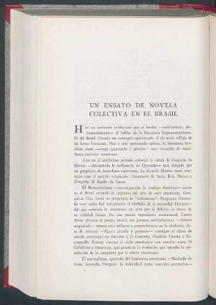 Un ensayo de novela colectiva en el Brasil