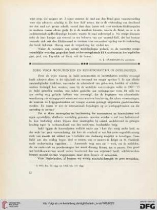 2.Ser. 11.1918: Zorg voor en kunstschatten in Oorlogstijd
