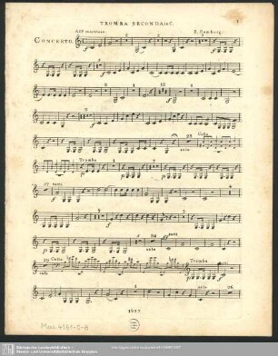 Tromba seconda in C.