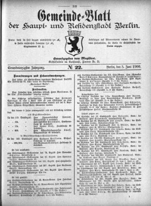 1900,22: No. 22, 3. Juni 1900