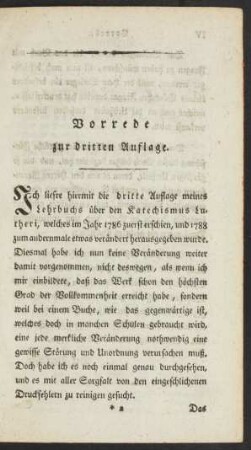 Vorrede zur dritten Auflage.