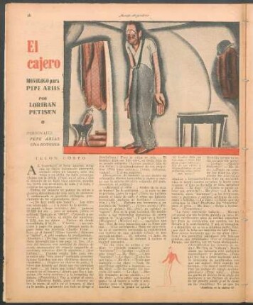 El cajero : Monólogo para Pepe Arias