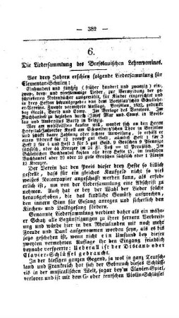 Liedersammlung des Bresslauischen Lehrervereines