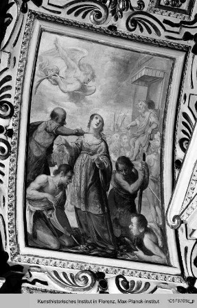 Kapellendekoration : Gewölbedekoration : Martyrium der heiligen Lucia
