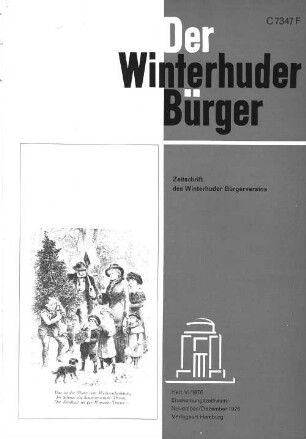 Heft VI / 1976 : Zeitschrift des Winterhuder Bürgervereins Heft VI/1976 Erscheinungszeitraum: November/Dezember 1976