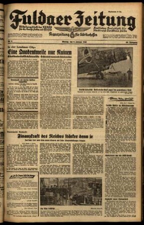 Ausgabe vom Montag, den 06. Januar 1941.
