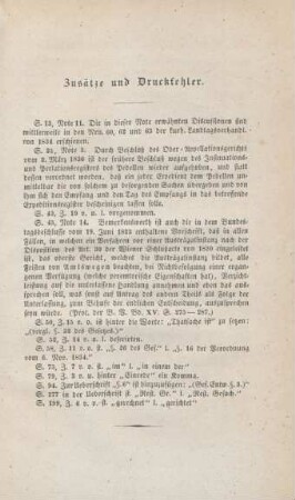 Zusätze und Druckfehler
