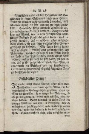 Geliebtester Prinz!