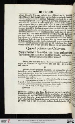 Quod Positionem Octavam